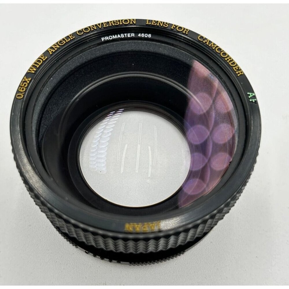 Promaster 4606 0.65x wide angle conversion lens for camcorder af